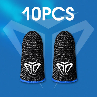 10Pcs Mobile Game Fingertip Gloves for PUBG Gamer Sweatproof Anti-Slip Touch Screen Finger Sleeve Breathable Gaming Finger Cover